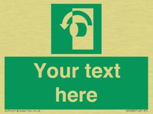 Custom Turn Anti-Clockwise Sign